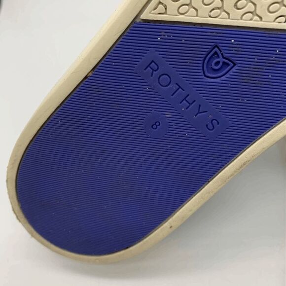 Rothy's The Original Navy Blue White Slip On Sneaker Shoes Womens Size 8 - Picture 8 of 10
